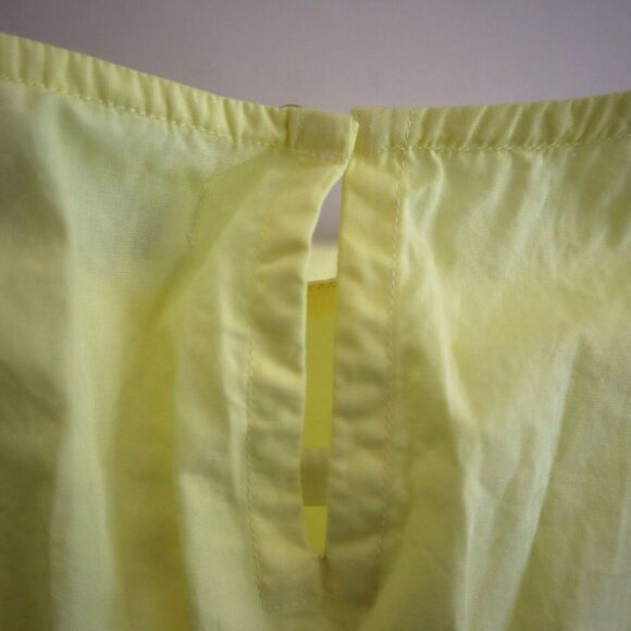 Lusana x Anthropologie SS23 Women's Sz L US 8 Lemon Yellow Demi Mini Dress - Picture 5 of 11